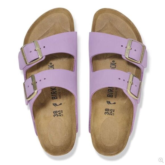 Birkenstock Nubuck Leather Arizona Sandals - Picture 1 of 7